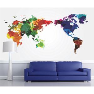 Watercolor World Map