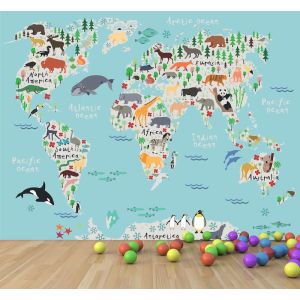 Distribution Of The World Map Of Animals
