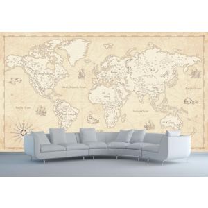Old World Map With Continents
