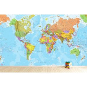 World Map For Decoration