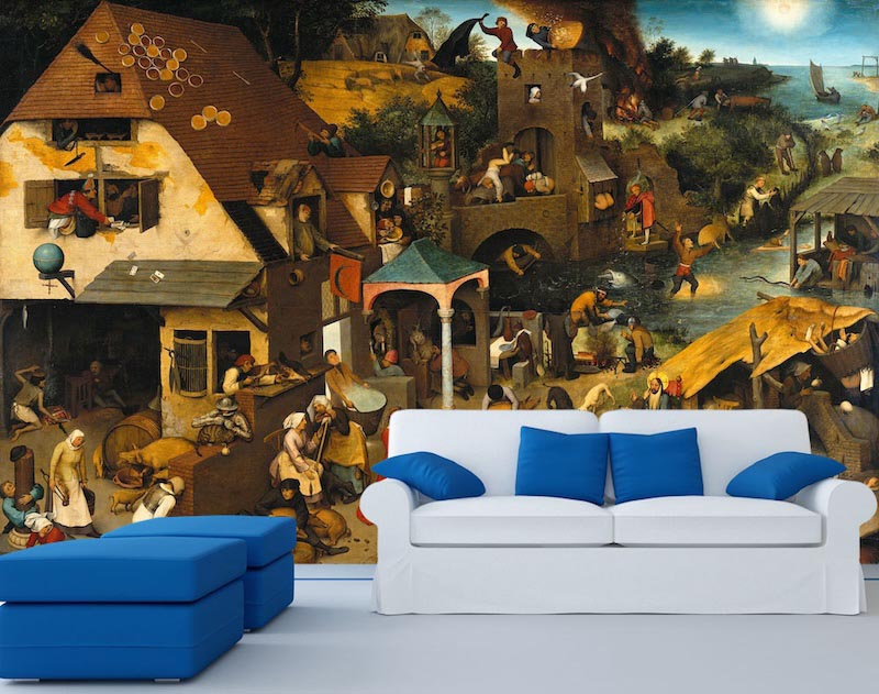 Dutch proverbs - 3D wallpaper for wall applied