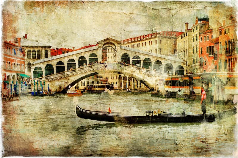 Venetian Rialto Bridge - Mural wallpaper