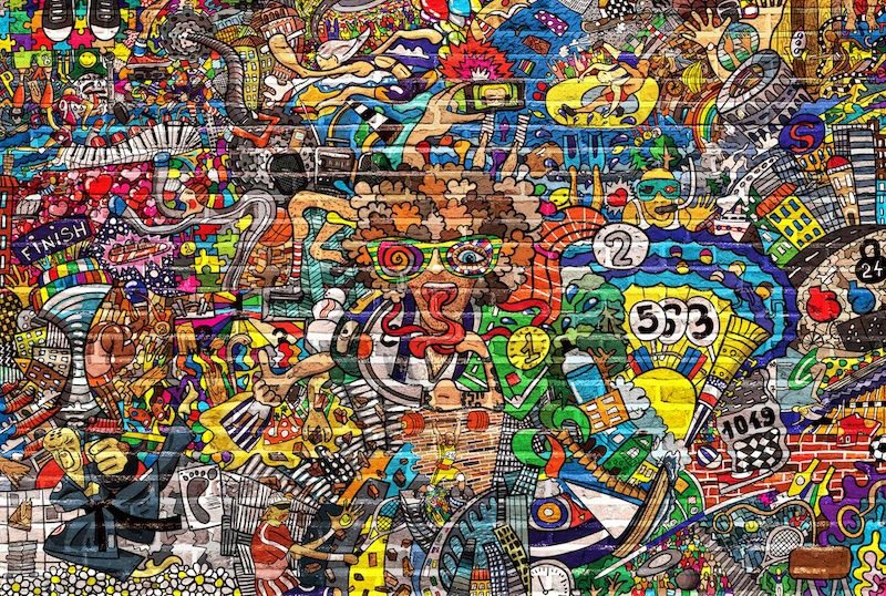 Graffiti wall - Mural wallpaper