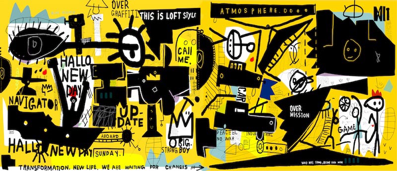 Every head graffiti wall - Photo wallpaper decor