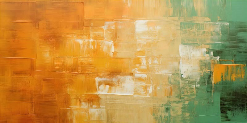 Sunset Glow Abstract Art Wallpaper Mural - Warm and Inviting Wall Mural