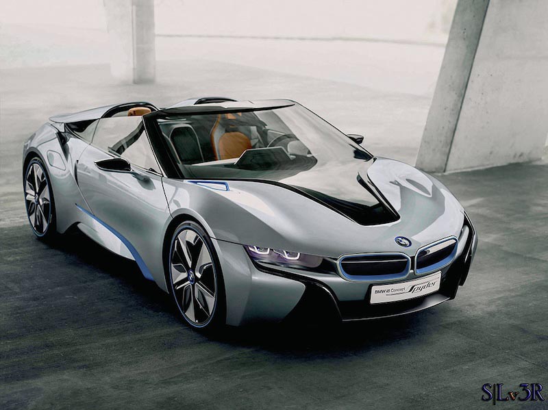 Car İbrid Bmw İ8 - 3D wallpaper for wall