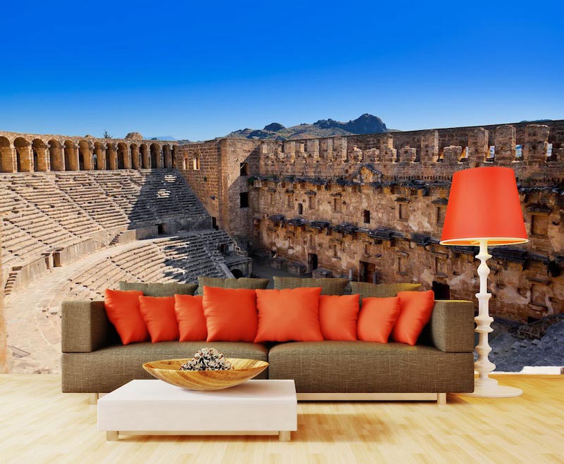 Aspendos - 3D wallpaper for wall applied