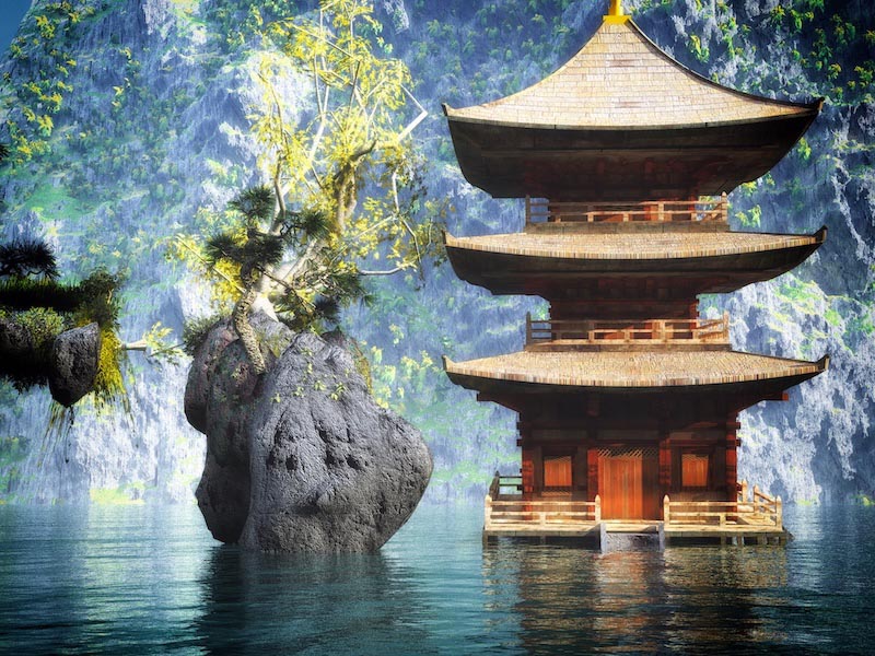 Far East - 3D Wallpaper For Wall