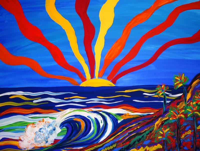 Colors of the sun. - Photo wallpaper decor