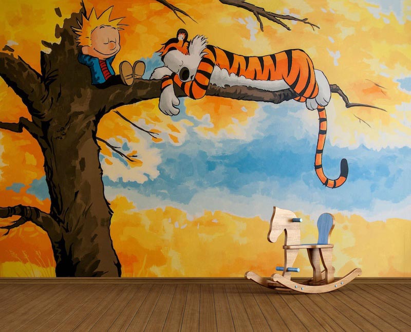 My best friend - Photo wallpaper decor applied