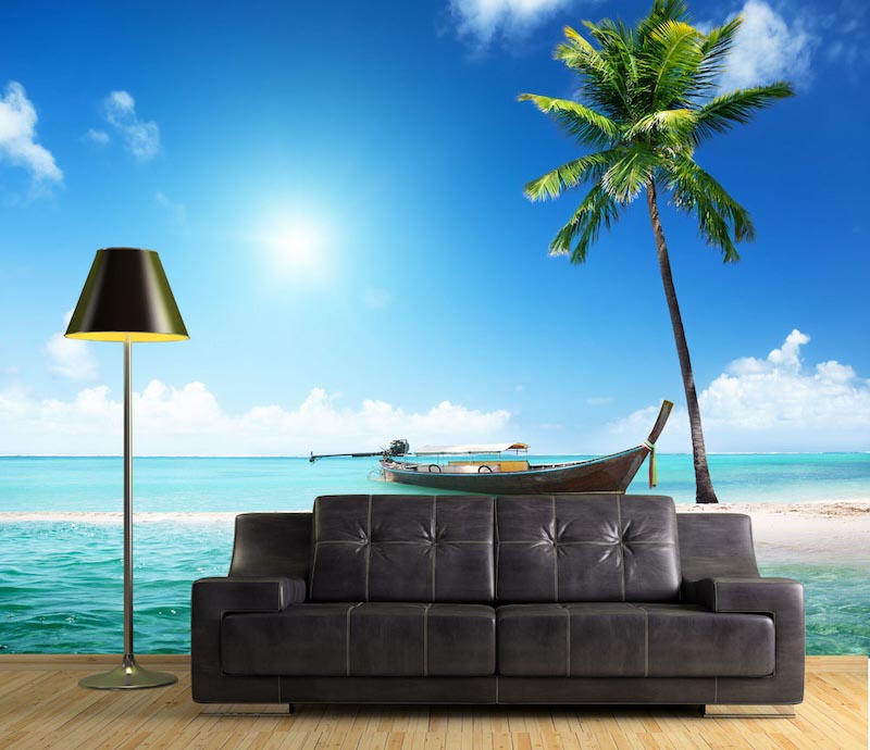 On the edge of peace - Mural wallpaper applied