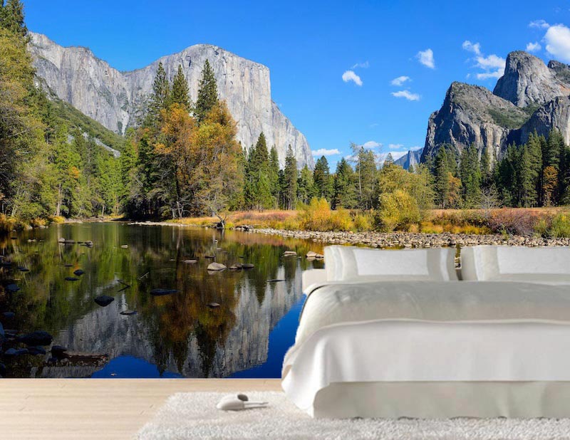 Yosemite national park - 3D wallpaper for wall applied