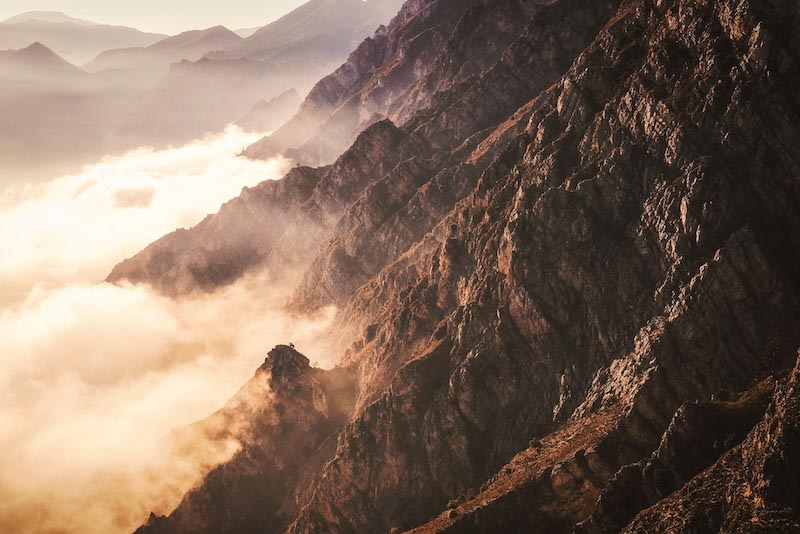 Mountain cliffs - 3D wallpaper decoration