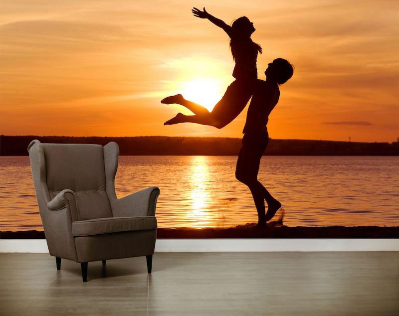 Love is different in november - 3D wallpaper for wall applied