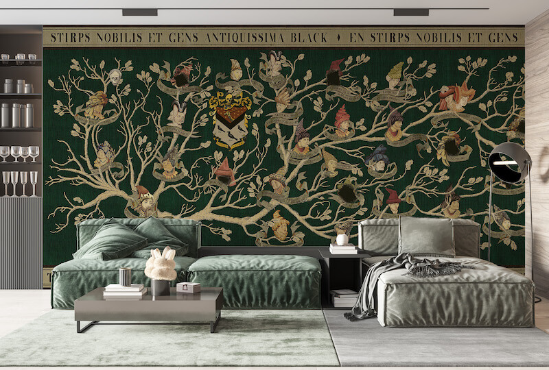 Explore the Mystique of Harry Potter: The Black Family Tree Wallpaper Mural - Application