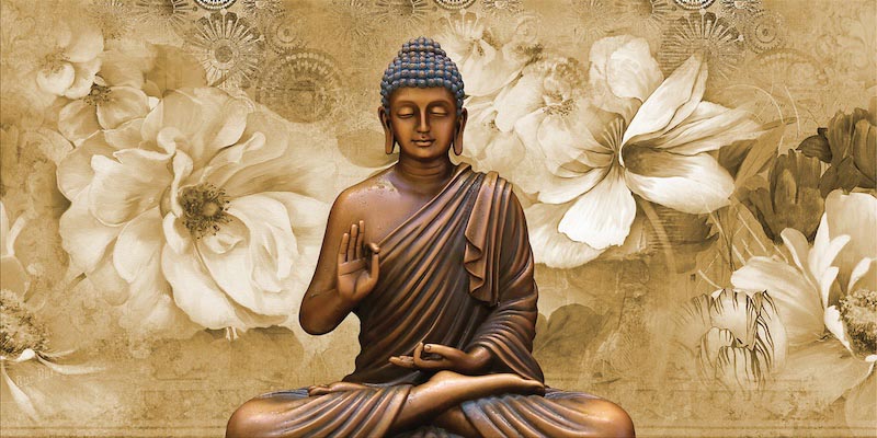 Lotus Buddha Wallpaper | Serene Meditation Décor