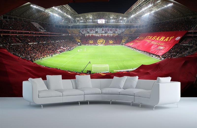 Galatasaray Turk Telekom Arena Stadium - 3D wallpaper for wall applied