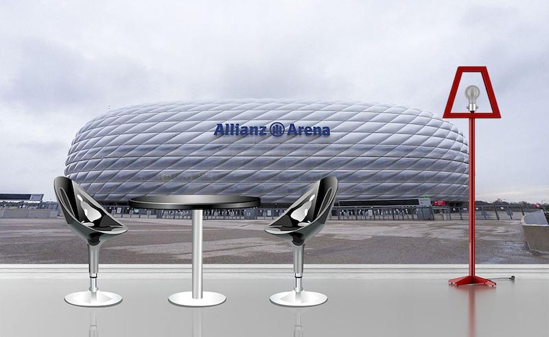 Allianz Arena - Photo wallpaper decor applied