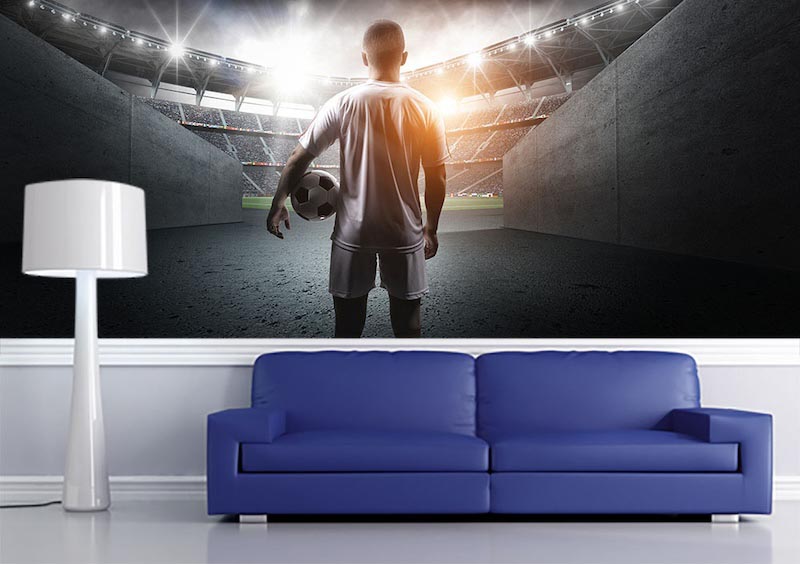 Ready to play - Mural wallpaper applied