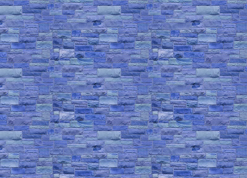 Blue stone wall - Photo wallpaper decor